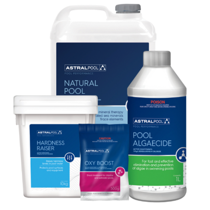 hemija za bazene - hlor ph minus algicid kiseonik za bazene