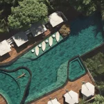 Tamne pločice za bazen od porculana Rosa Gres