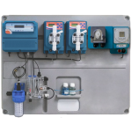 Prefabrifikovani panel sa dozer stanicama za regulisanje ph nivoa i slobodnog hlora u bazenu