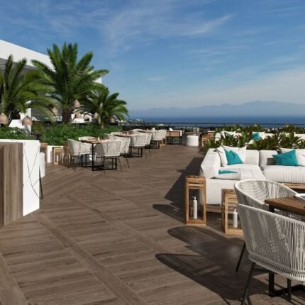 pločice boje tikovine za vanjsku terasu