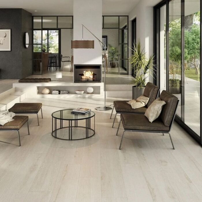 Pločice za dnevnu sobu sa imitacijom drveta